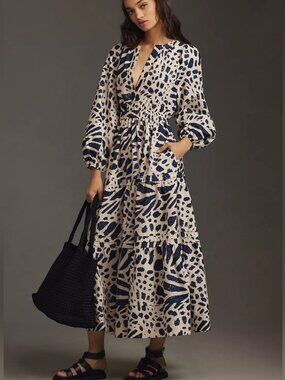 The Anthropologie Somerset Maxi Dress: Long-Sleeve Poplin Edition